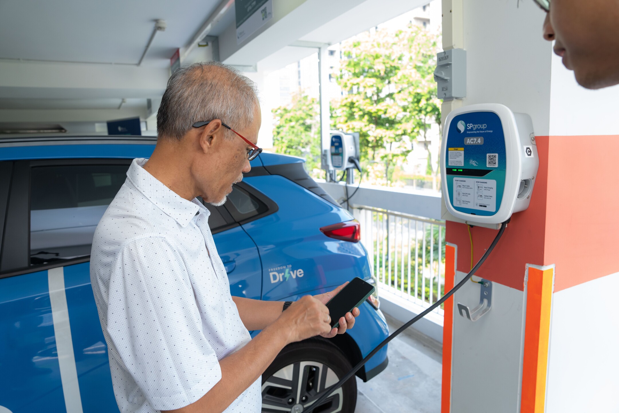 The new HDB EV charging points in Tampines