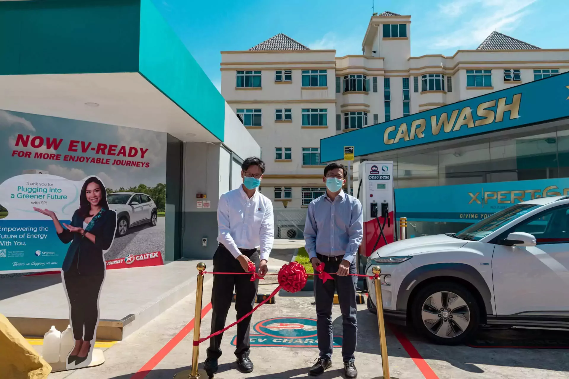 SPX caltex EV charging point