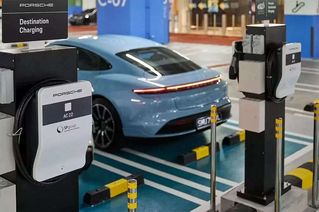 Porche EV charging point